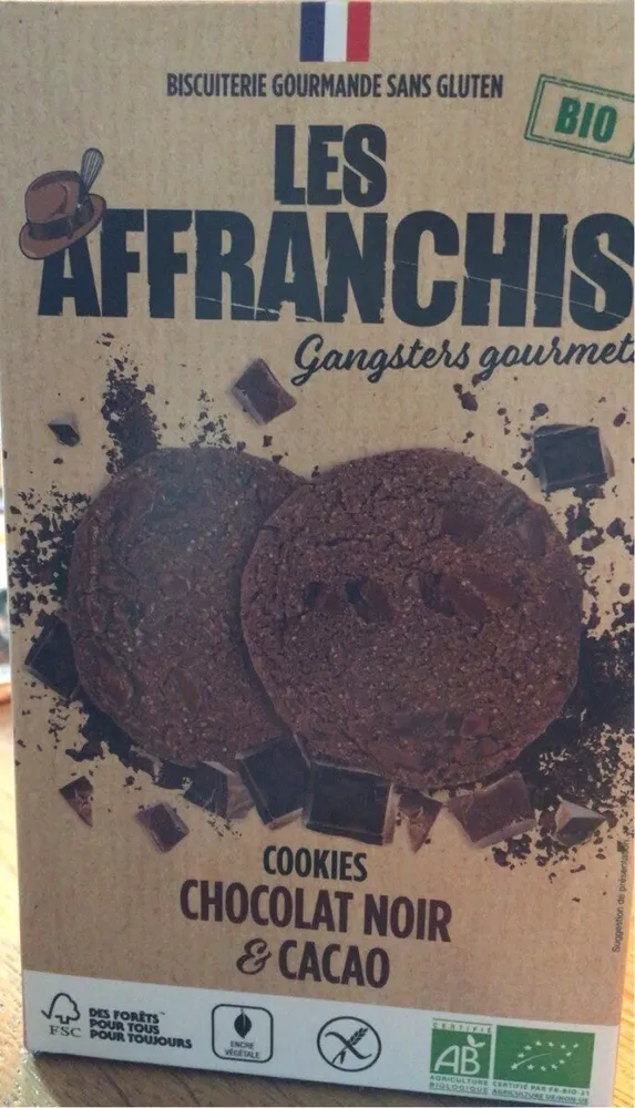 Cookies chocolat noir et cacao