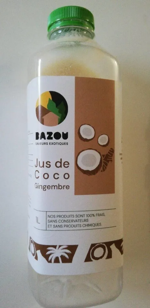Jus de coco gingembre