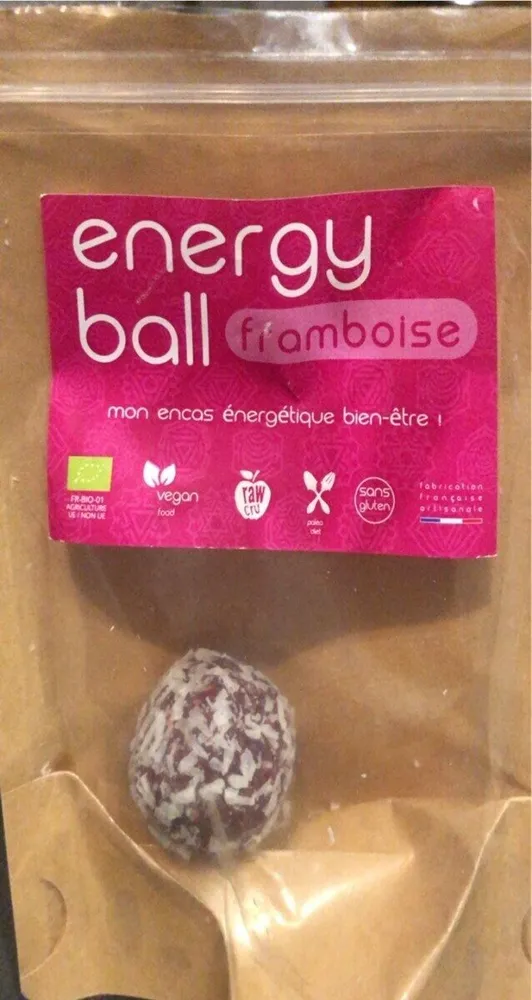 Energy ball framboise
