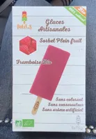Glaces Artisanale Sorbet Plein Fruit Framboise Bio
