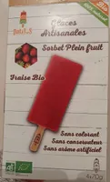 Sorbet plein fruit fraise