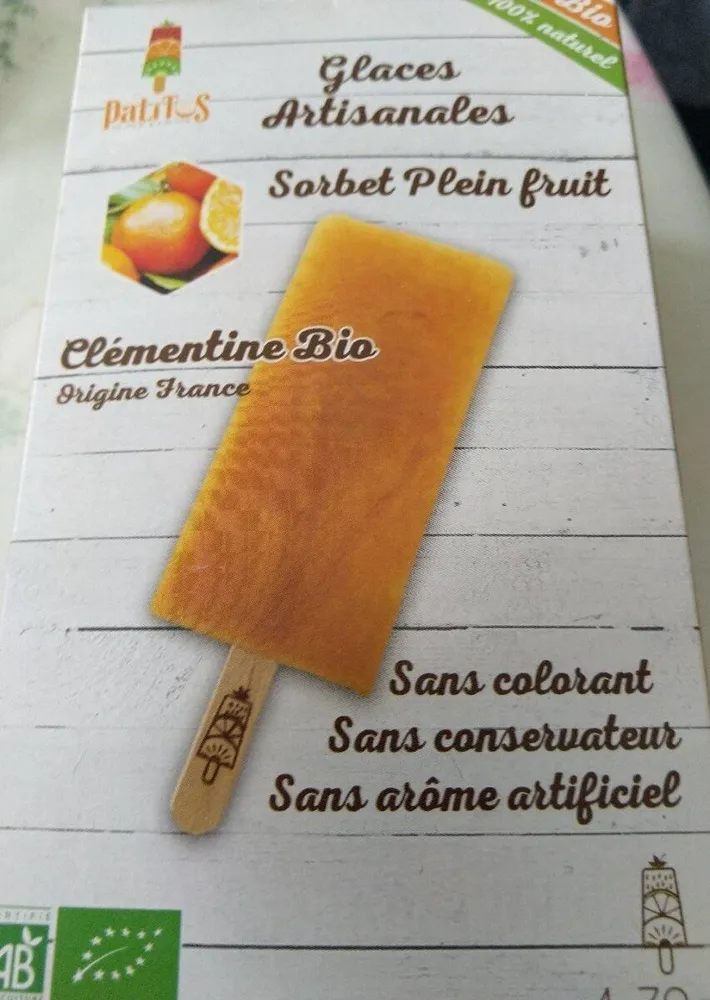 Glaces artisanales clémentines