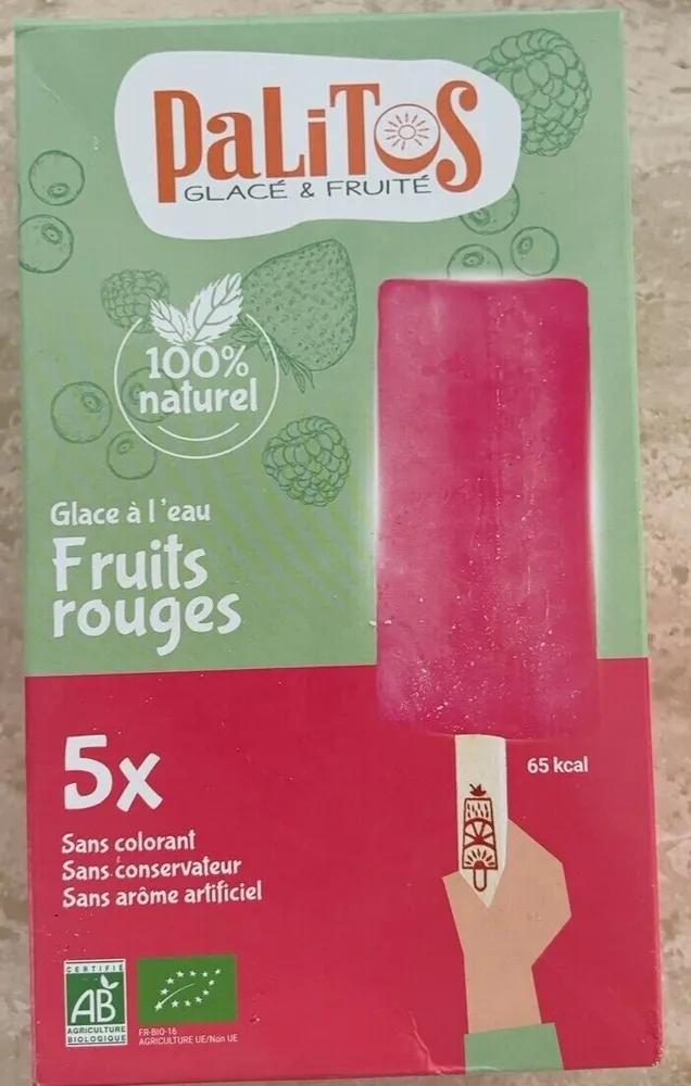Glace à l’eau Fruits rouges