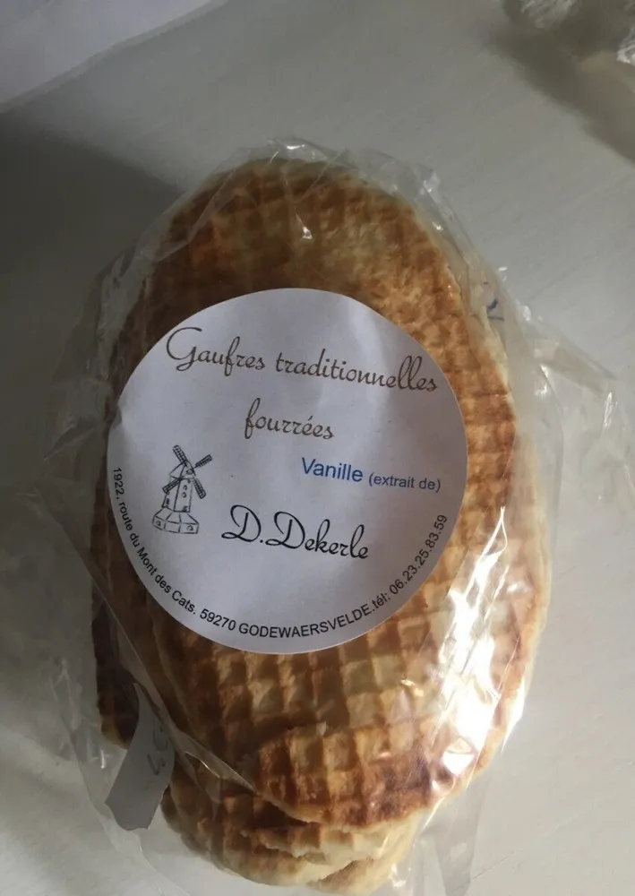 Gaufres traditionnelles fourrees