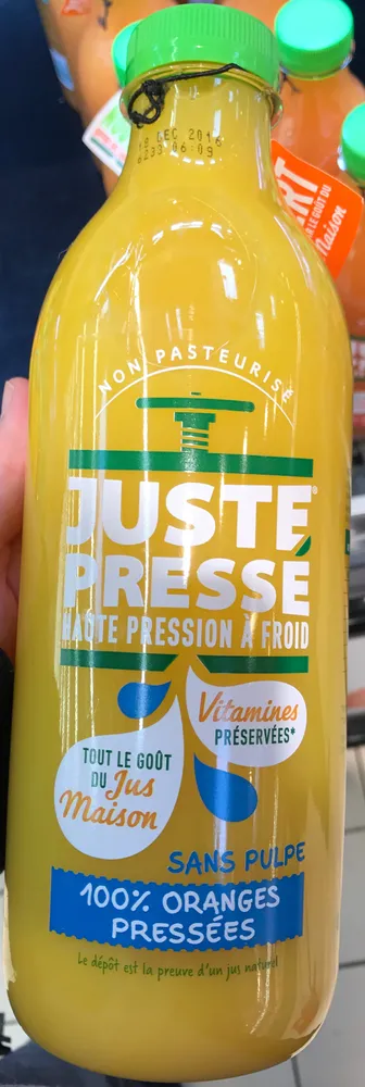 100% Oranges pressées sans pulpe