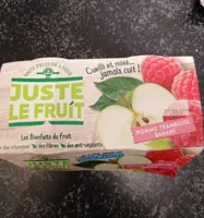 Juste le fruit pomme framboise banane