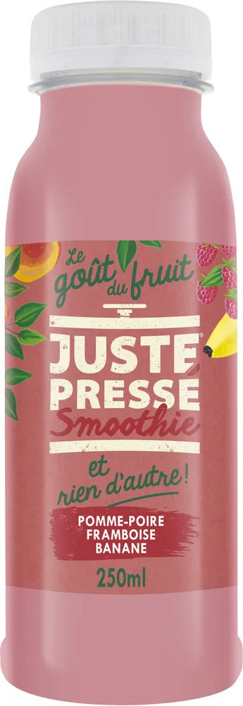 Smoothie rouge pomme poire framboise