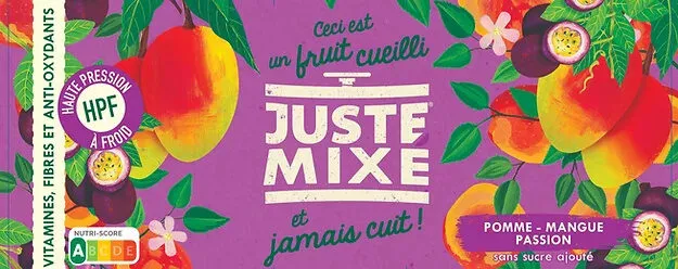 mixé de fruit pomme mangue passion x2