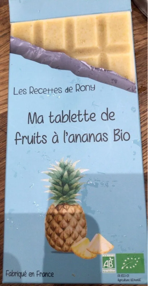 Ma tablettes de fruits à l’ananas Bio