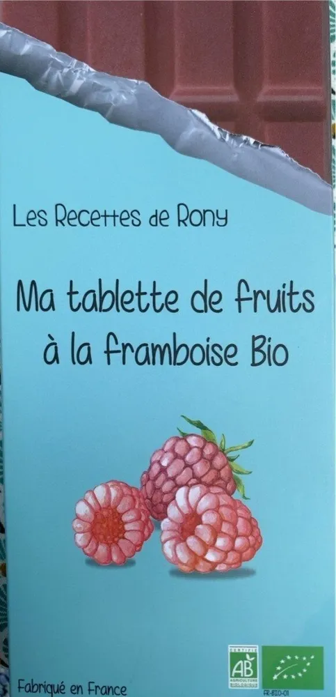 Ma tablette de fruits a la framboise