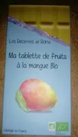 Tablette de fruits à la mangue BIO