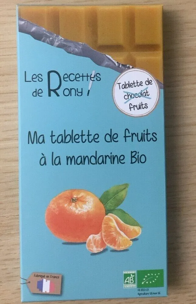Tablette de fruits à la mandarine bio