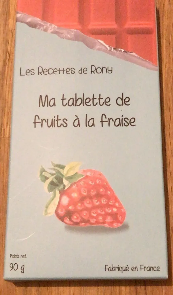 Ma tablette de fruits à la fraise