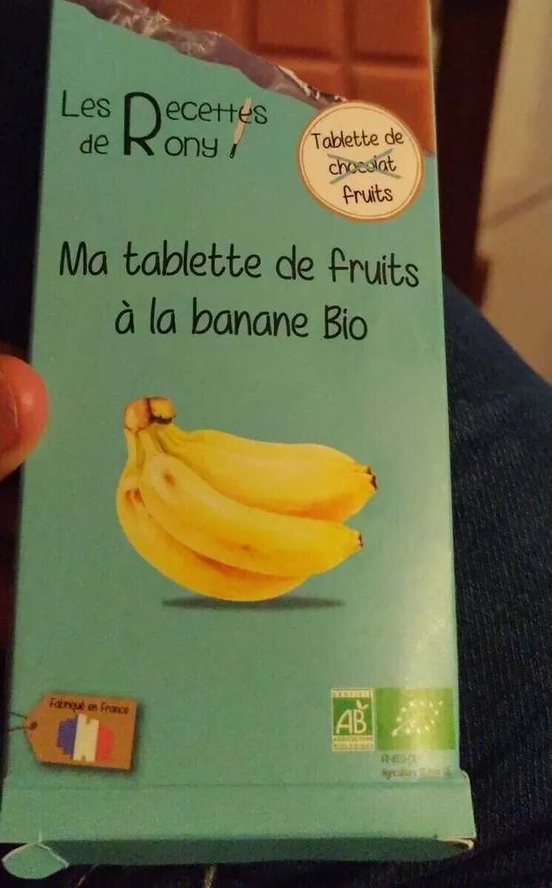 Ma tablette de fruits à la banane Bio