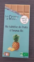 Tablette de fruits à l'ananas bio