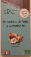 Ma tablette de fruits à la noisette bio
