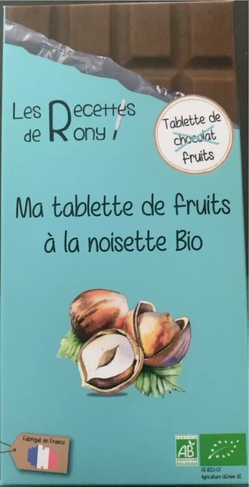 Ma tablette de fruits a la noisette