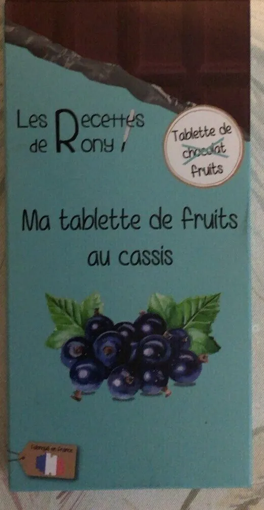Ma tablette de fruits au cassis
