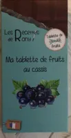 Ma tablette de fruits au cassis