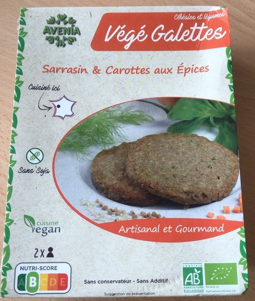 Galette Végétale Sarrasin & Carrotte