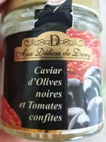 Caviar d olives noires et tomates confites
