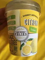 Sorbet artisanal citron