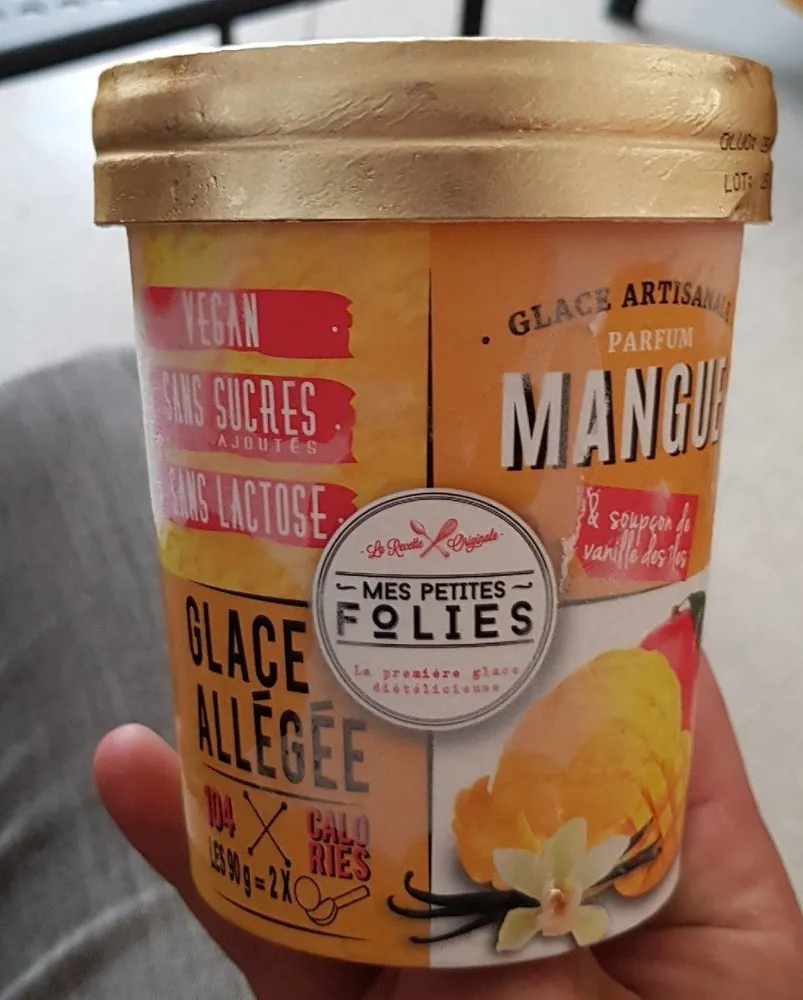 Glace artisanale mangue