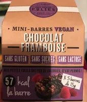 Mini Barres Vegan Choco Framboise