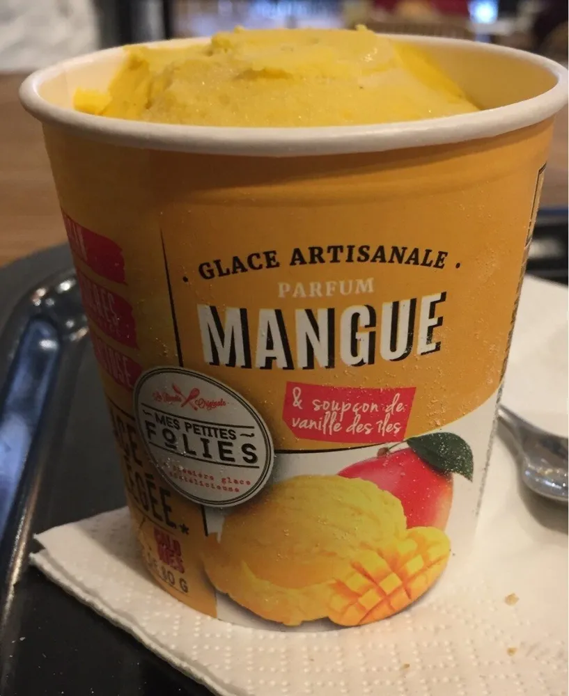 Glace à la mangue