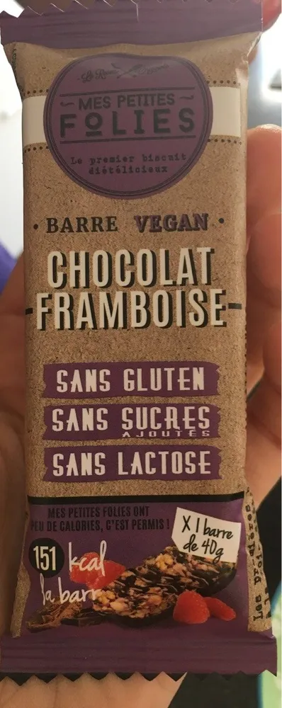 Barre Vegan Chocolat Framboise