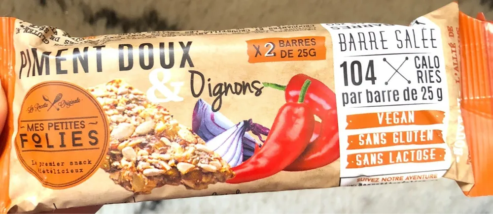 Barre salée piment doux et oignon