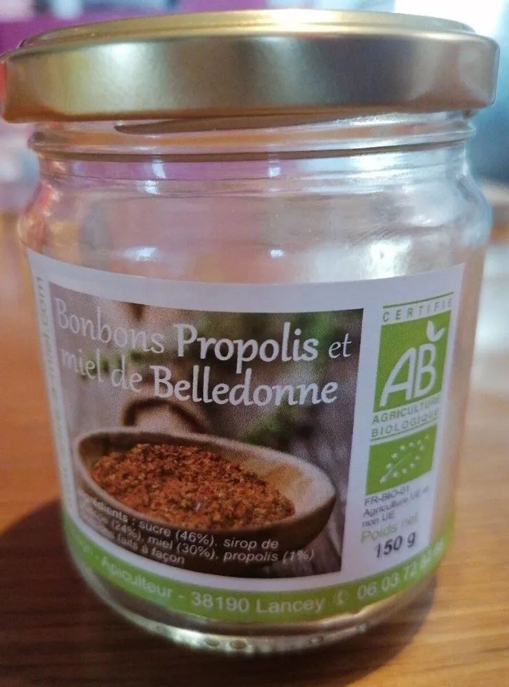 Bonbon propolis et miel de Belledonne