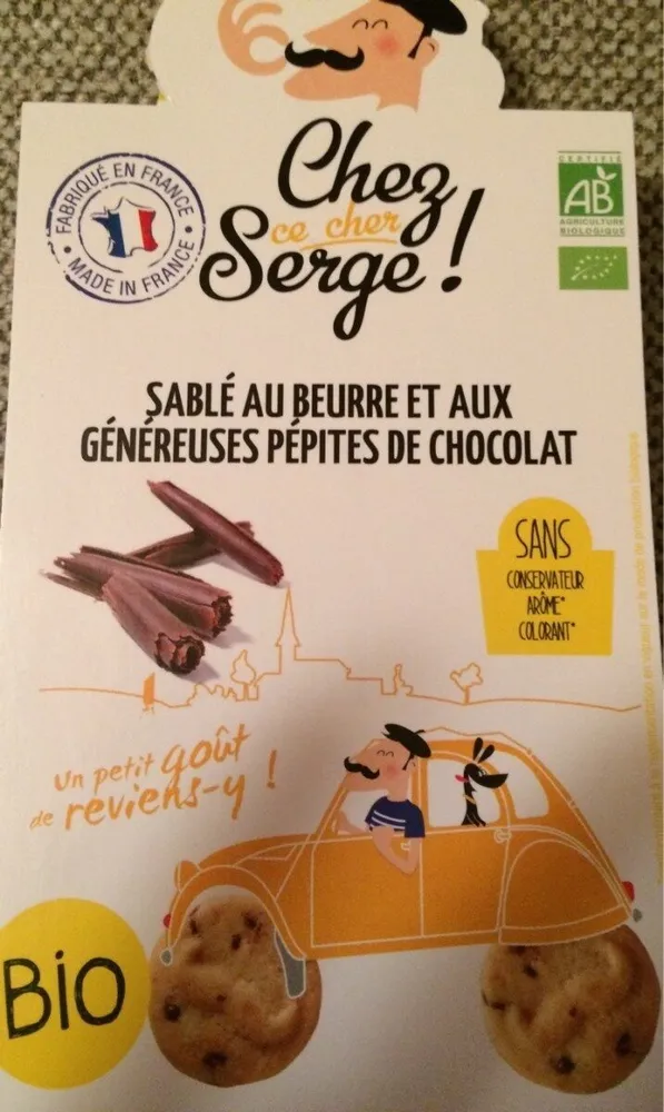 Sablés au beurre et pépites de chocolat