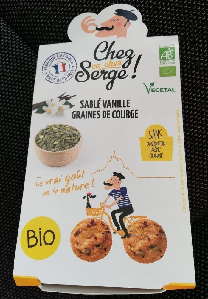 Sablé vanille graines de courge