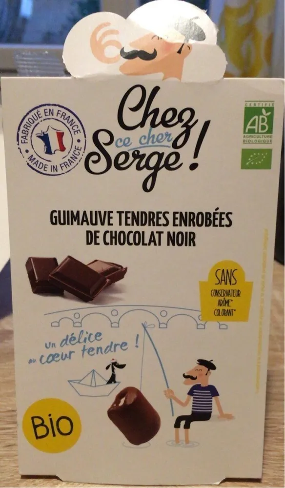 Guimauve tendres enrobees de chocolat noir