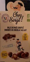 Billes de maïs soufflé enrobées de chocolat au lait