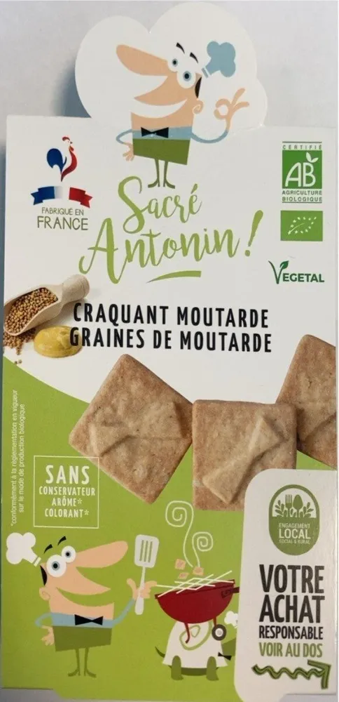 Craquant moutarde & graines de moutarde