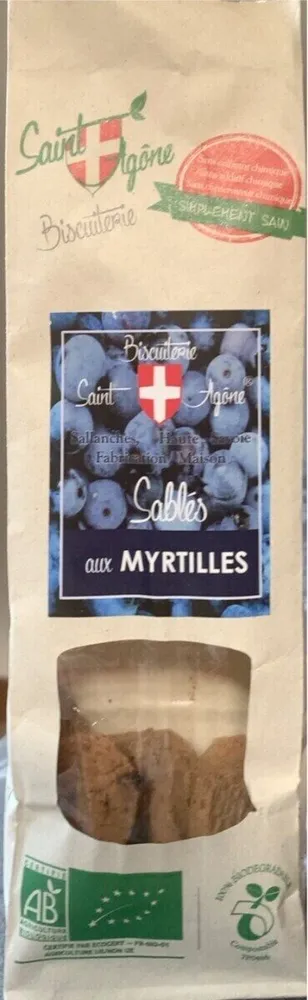 Sablés aux myrtilles