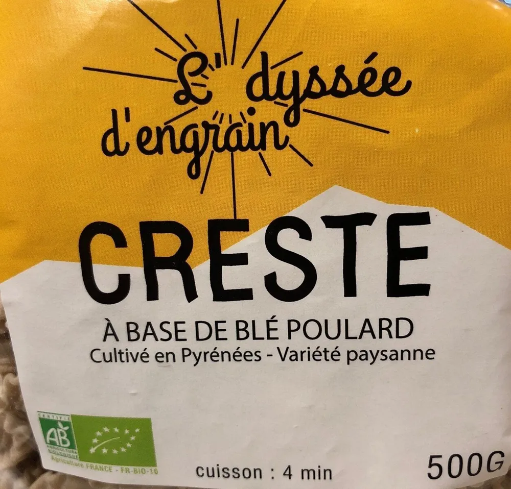 Creste à Base De Blé Poulard L'odysée D'engrain 500 G