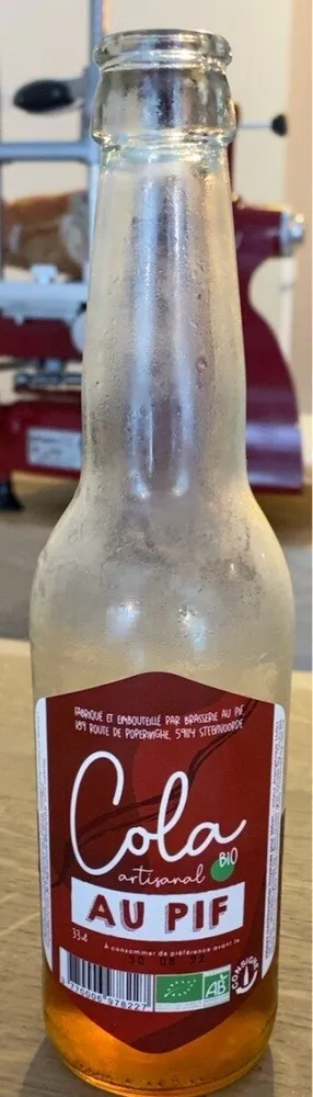Cola artisanal bio au pif
