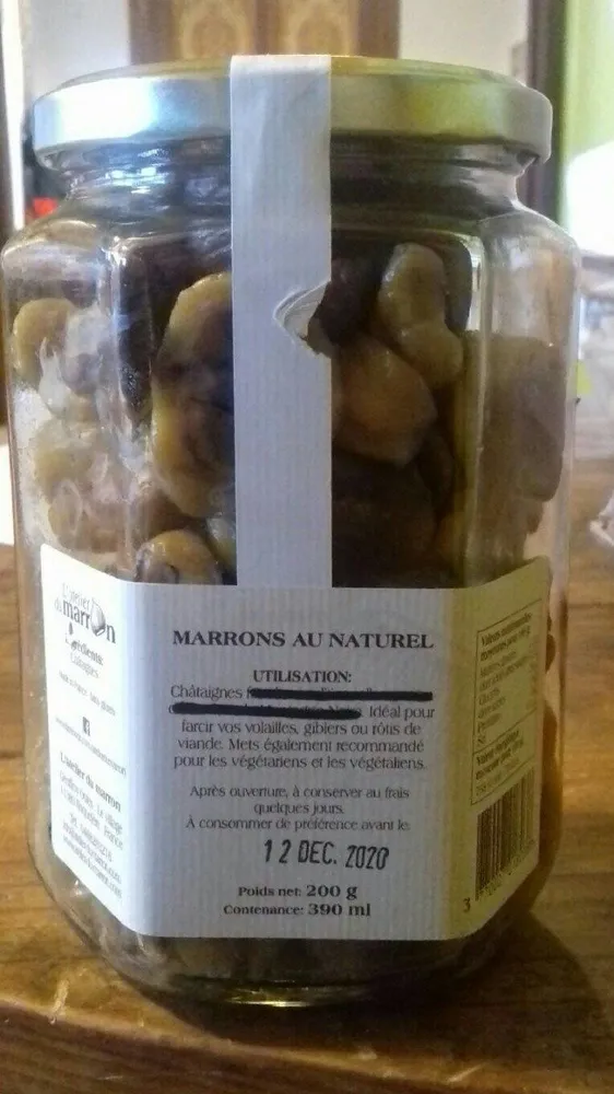 Marrons au naturel