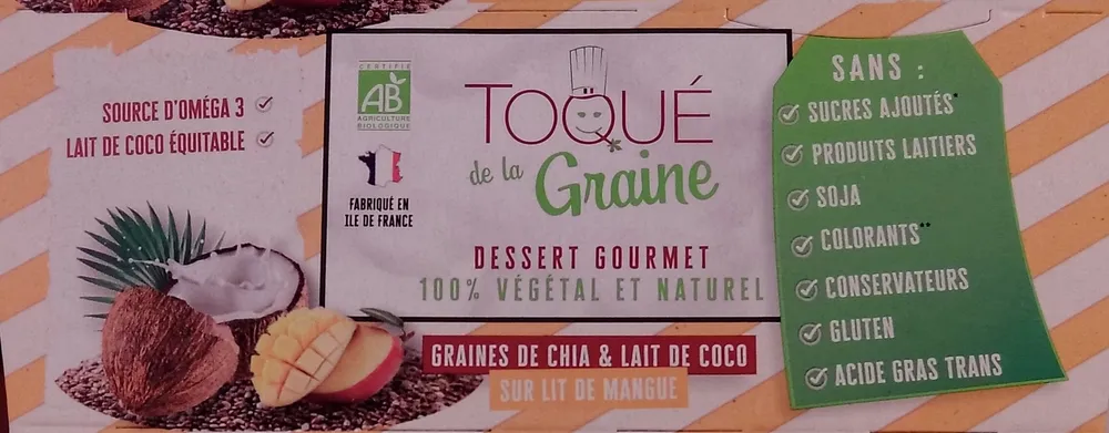 Dessert gourmet coco chia