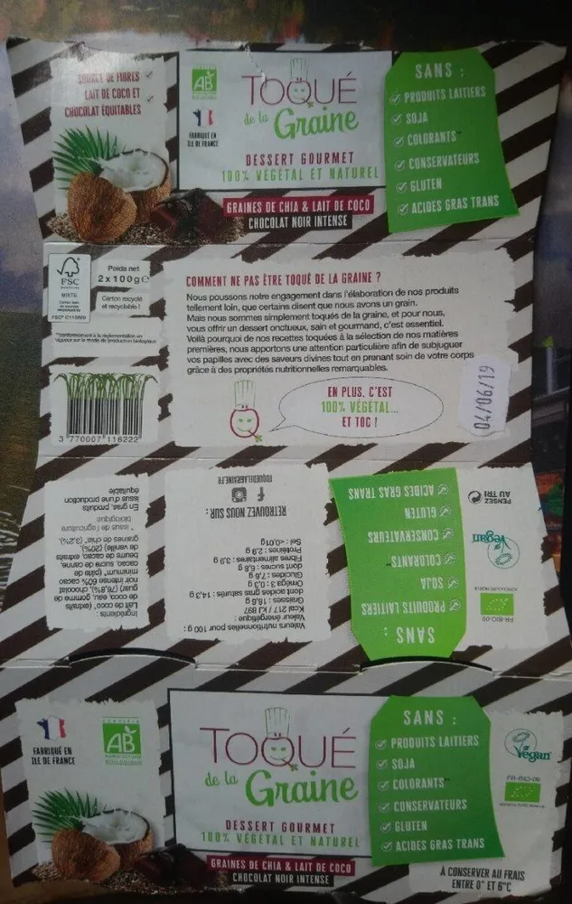 Dessert gourmet 100% végétal et naturel