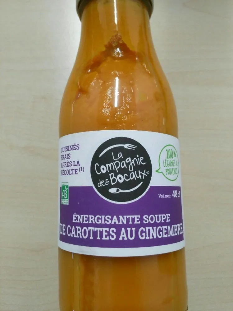 Soupe de carottes au gingembre