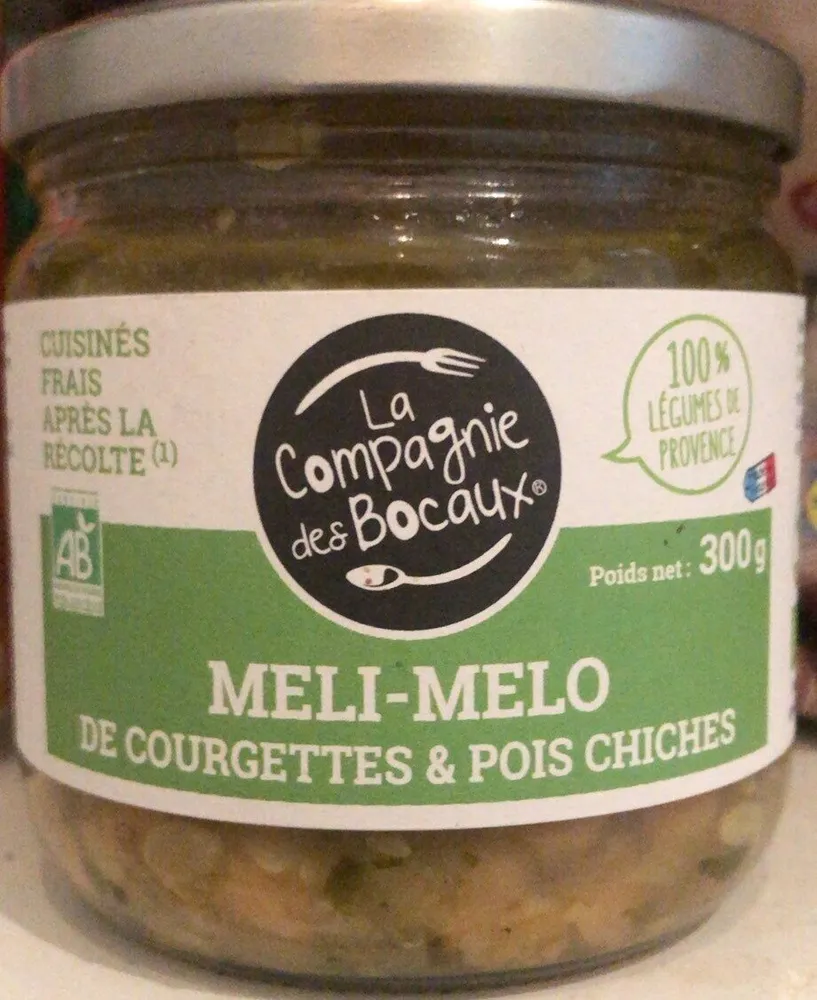 Meli-melo de courgettes et pois chiches