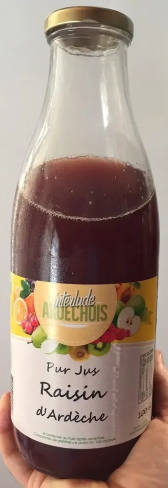 Pur jus de raisin d'Ardeche
