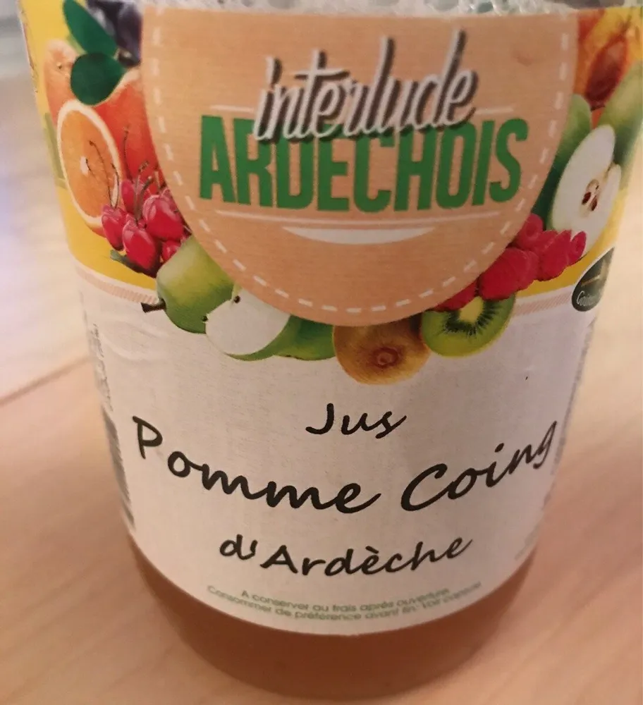 Jus pomme coing d'ardeche