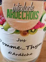 Jus de pommes au thym d Ardèche