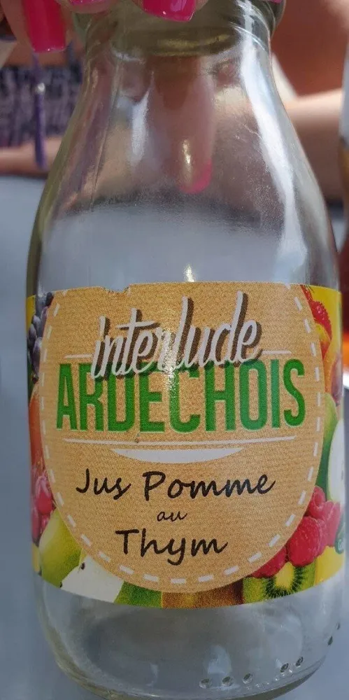 Jus de pomme au thym