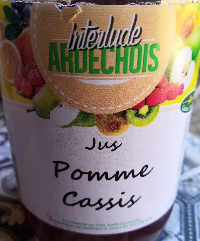 Jus pomme cassis